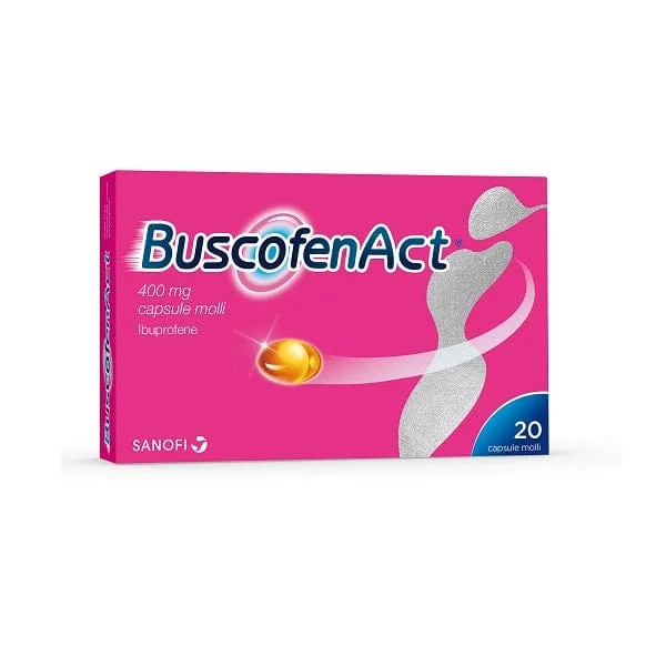 BUSCOFEN Act 20 Capsule Molli 400 mg Ibuprofene Contro Dolori Forti Da Ciclo