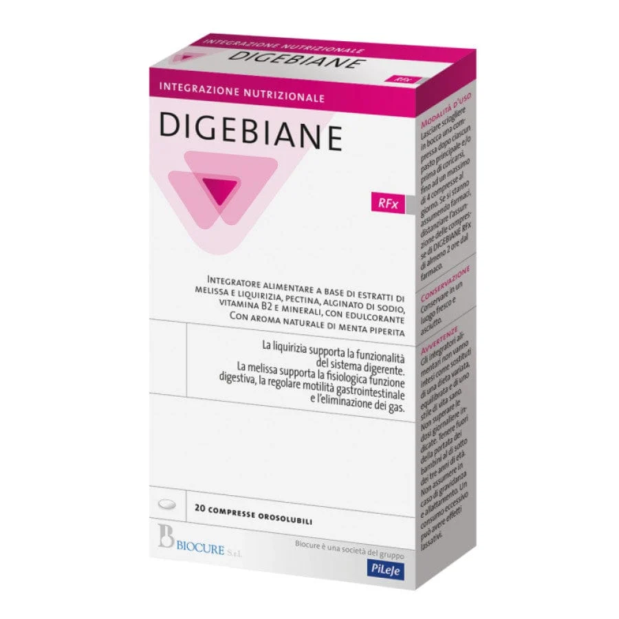 BIOCURE Digebiane Rfx 20 Compresse Integratore per Digestione