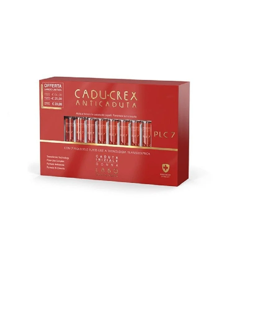 CADU-CREX Cadu-Crex PLC7 20 Fiale Trattamento Anticaduta Iniziale Uomo