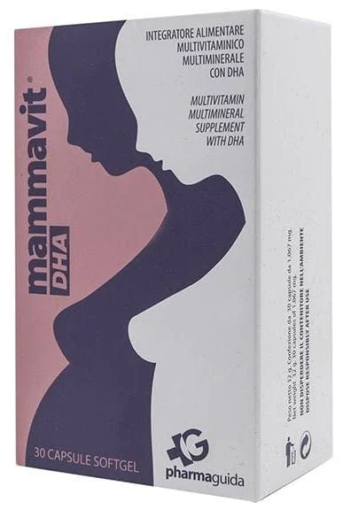 PHARMAGUIDA Mammavit DHA 30 Capsule Integratore Alimentare per Gravidanza