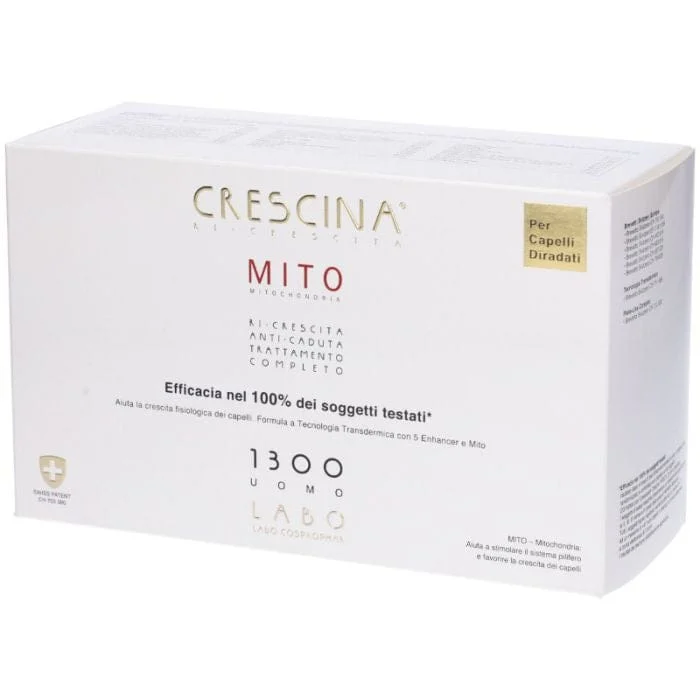 CRESCINA Ri-Crescita Mito 1300 Uomo 20+20 Fiale Trattamento Cosmetico