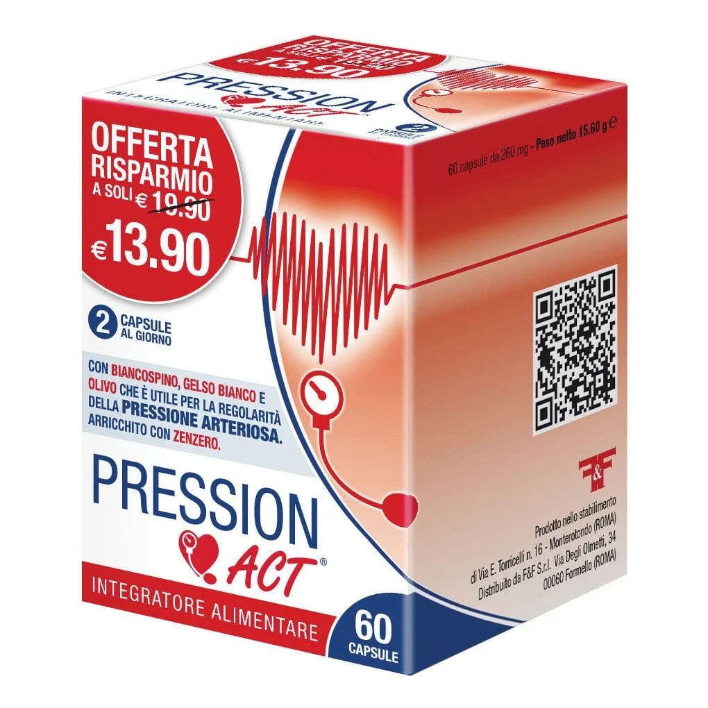 F&F Pression Act 60 Capsule Integratore Pressione Arteriosa