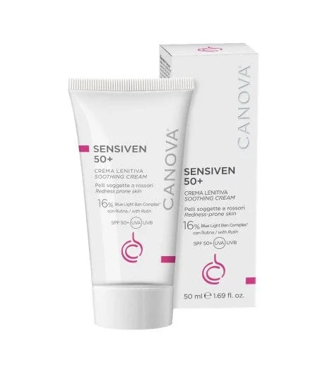SIFARMA Sensiven 50+ 50 ml Crema Lenitiva Viso Protezione Solare