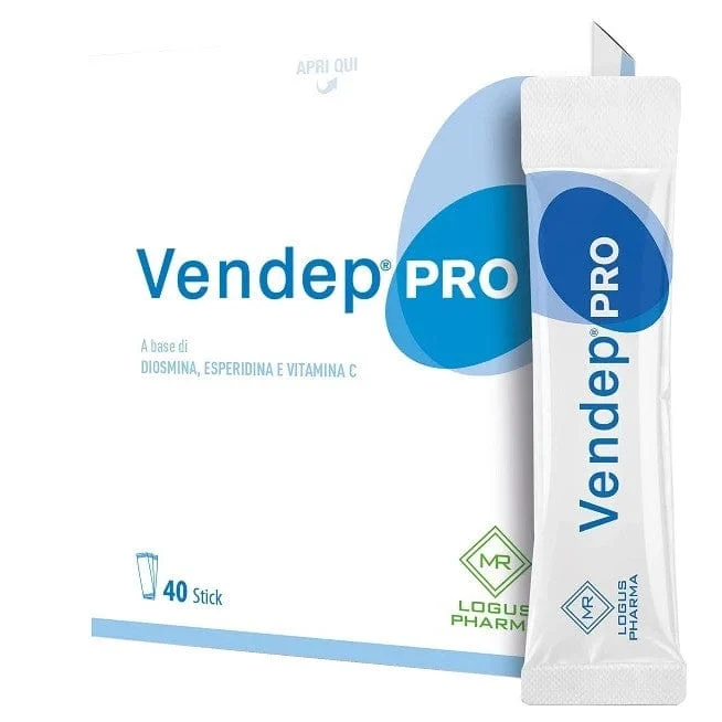 LOGUS PHARMA Vendep Pro 40 Stick Integratore Alimentare Diosmina Esperidina Vitamina C