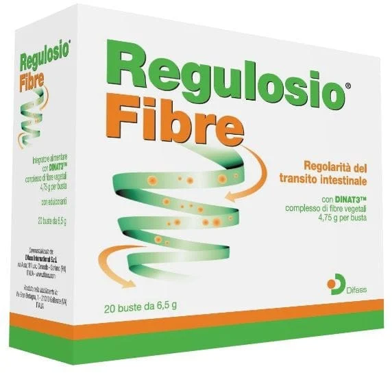 DIFASS Regulosio Fibre 20 Bustine Integratore per la Regolarità Intestinale