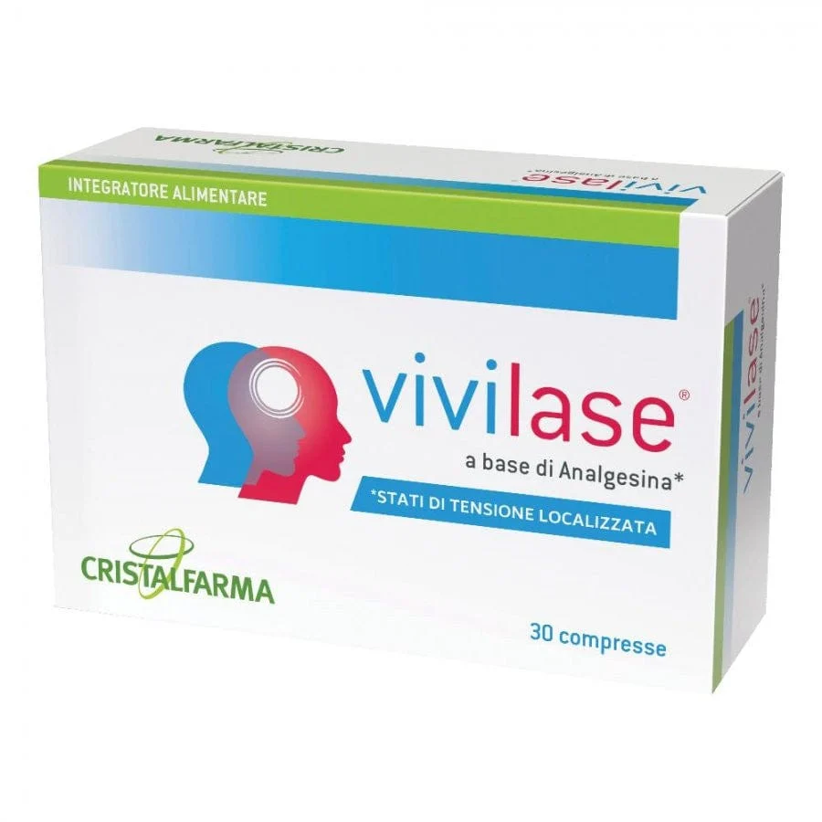 CRISTALFARMA Vivilase 30 Compresse Integratore per Tensioni Localizzate