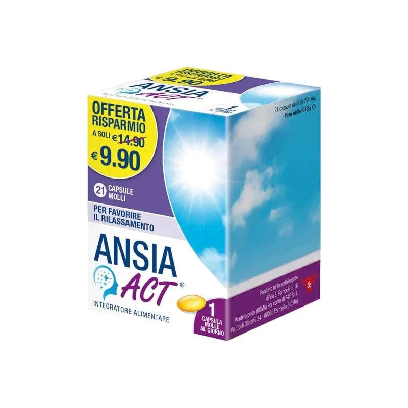 F&F Ansia Act 21 Capsule il Rilassamento e Tono dell'Umore