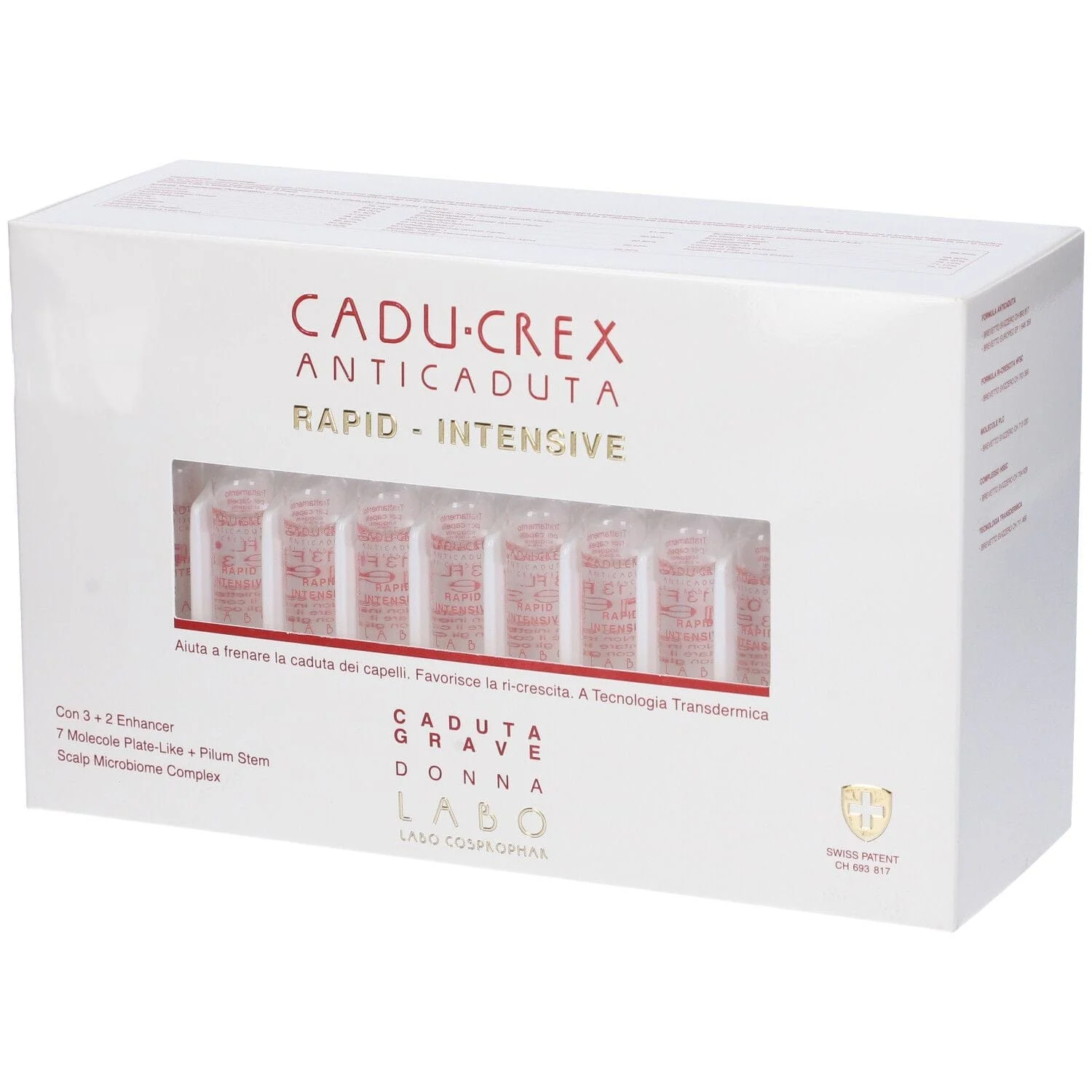 CADU-CREX Cadu-Crex Anti-Caduta Grave Donna 40 Fiale Trattamento Topico