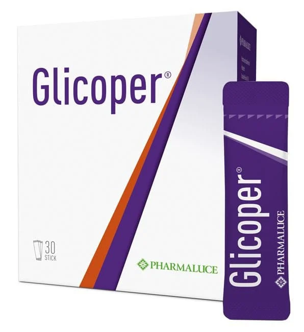 PHARMALUCE Glicoper 30 Stick Integratore Alimentare Metabolismo Carboidrati