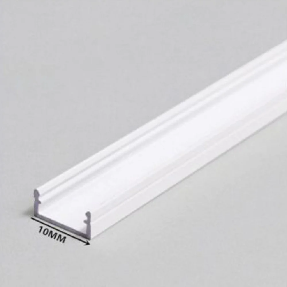 PROFILO IN ALLUMINIO 1MT DA INCASSO SENZA COPERTURA PER STRIP LED STRISCE AL10MM - TrAdE Shop Traesio