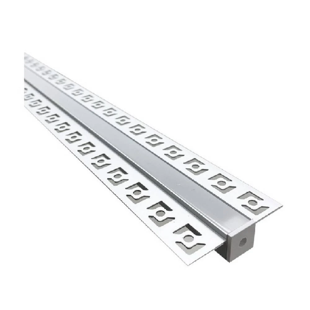 PROFILO AD INCASSO PER CARTONGESSO ALLUMINIO 2 MT CON COPERTURA OPACA AL-18