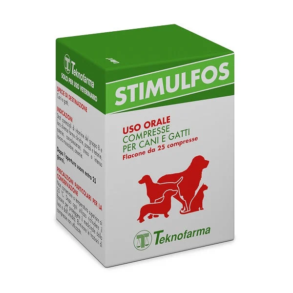 TEKNOFARMA Stimulfos 25 Compresse Per Cani e Gatti