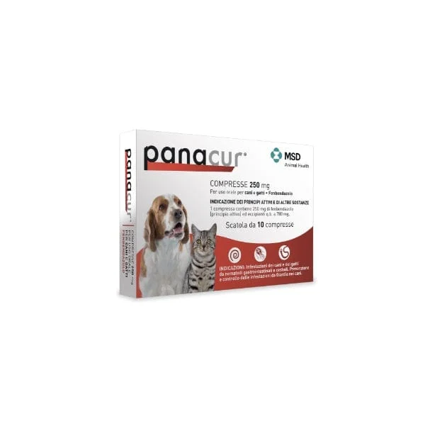 PANACUR 250 mg Compresse Per Cani E Gatti 10 Compresse