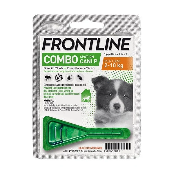 FRONTLINE Combo Spot On Cane 2-10 kg 0,67 ml 1 Pipetta