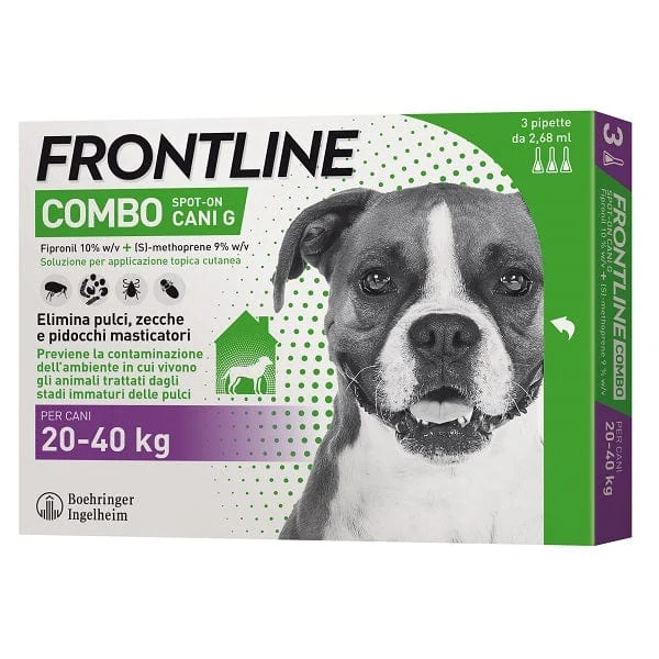 FRONTLINE Combo Spot On Cani 20-40 kg 2,68 ml 3 Pipette