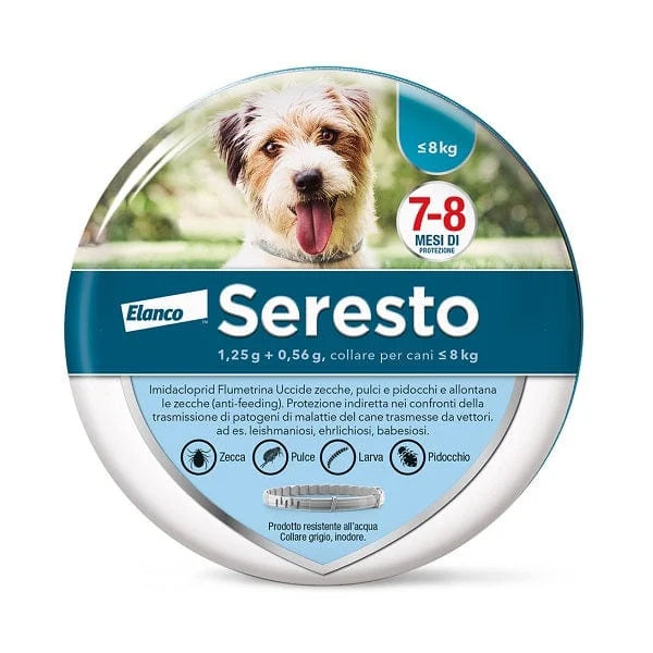 SERESTO Collare Per Cani 1,25+0,56 g 1 - 8 kg