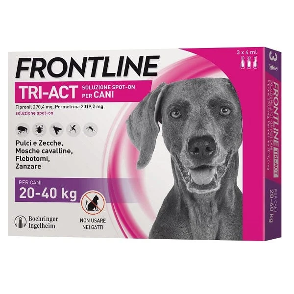 FRONTLINE Tri-Act Cani 20-40 kg 4 ml 3 Pipette