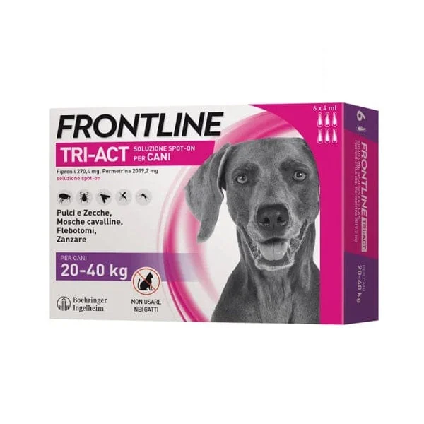 FRONTLINE Tri-Act Soluzione Spot On Per Cani 20-40 kg 4 ml 6 Pipette