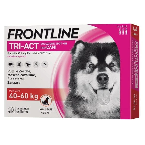 FRONTLINE Tri-Act Cani 40-60 kg 6 ml 3 Pipette