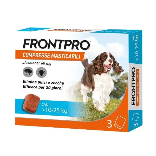 FRONTPRO 3 Compresse Masticabili 68 mg Cani 10-25 Kg