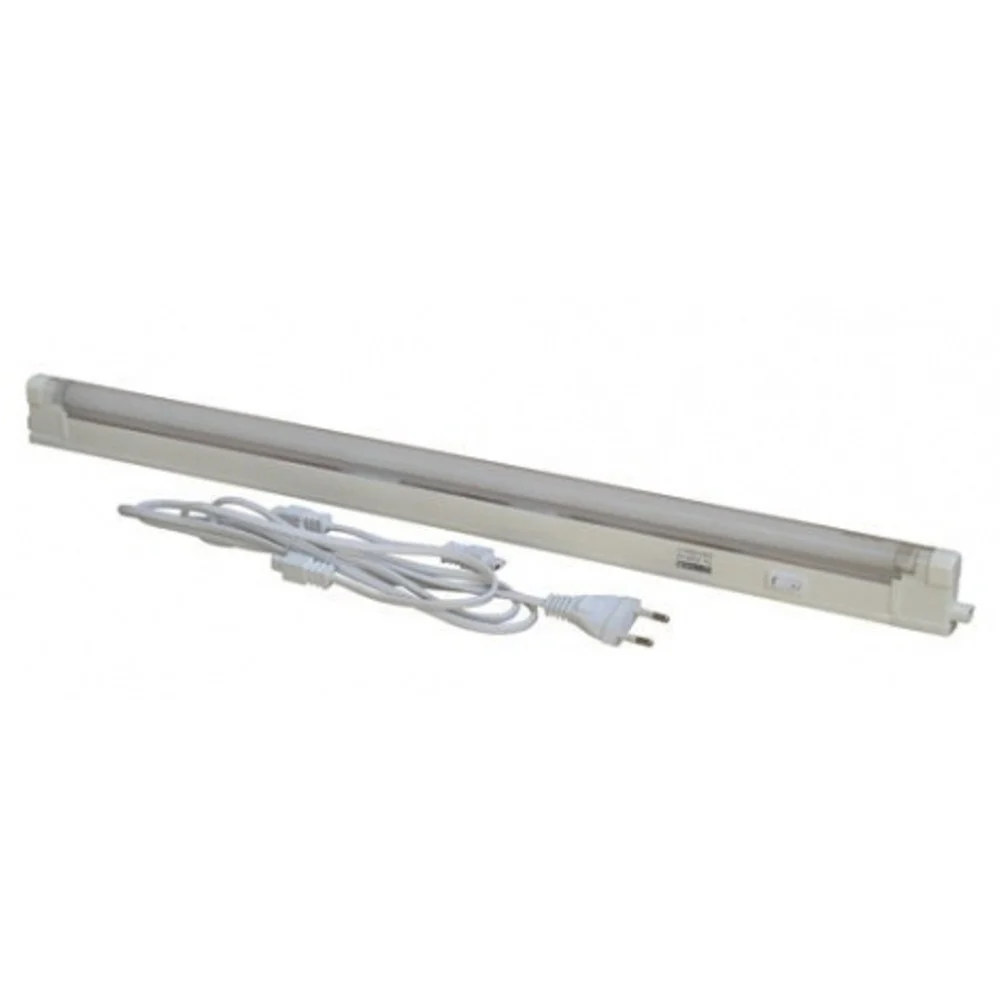 10W TUBO NEON 75CM LED COMPLETO DI PLAFONIERA T5 LUCE BIANCO FREDDO 6500K CAVO - TrAdE Shop Traesio
