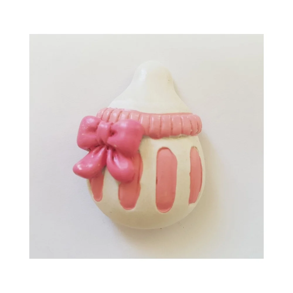 12 PEZZI BOMBONIERA BIBERON ROSA CIUCCIOTTO CERAMICA MAGNETE BATTESIMO NASCITA - TrAdE Shop Traesio