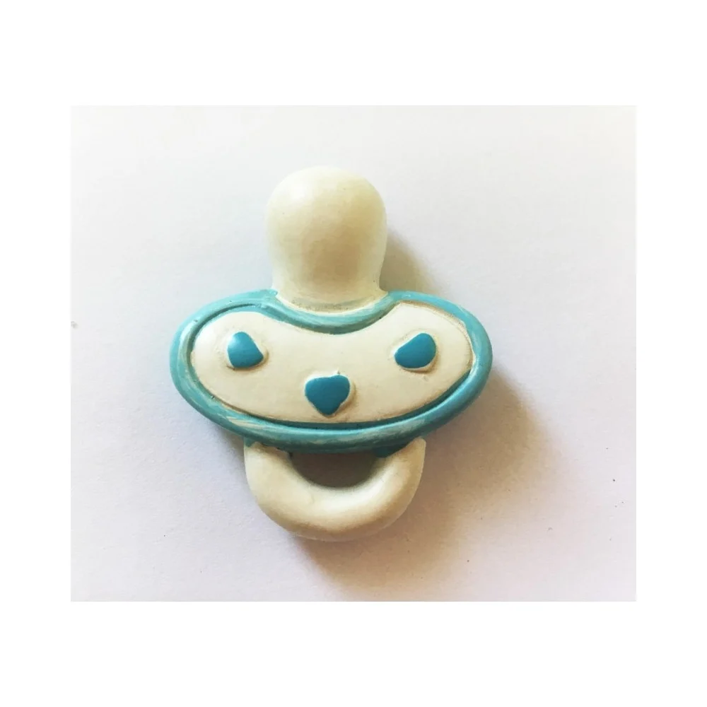 12 PEZZI BOMBONIERA CIUCCIO AZZURRO CERAMICA MAGNETE CALAMITA BATTESIMO NASCITA - TrAdE Shop Traesio