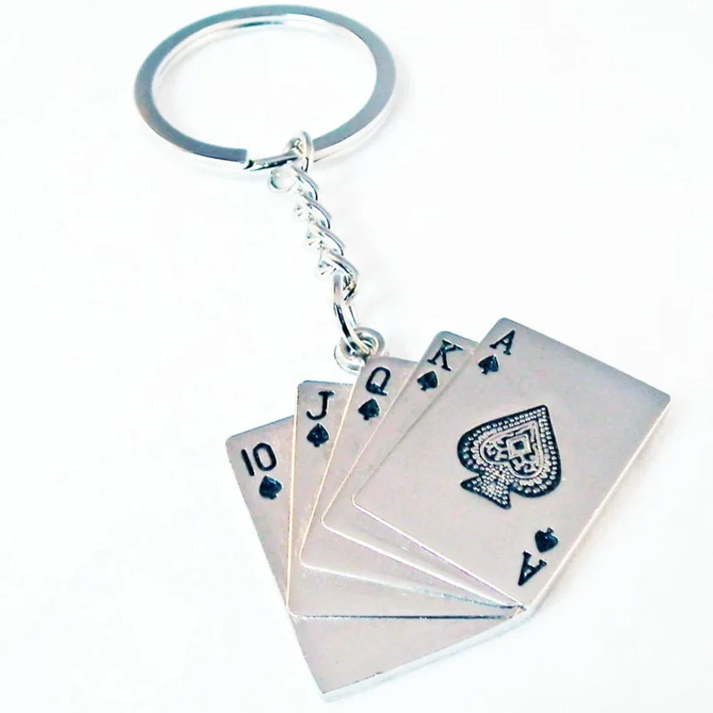 12 PORTACHIAVI PORTA CHIAVE BOMBONIERE SEGNAPOSTO CON CARTE DA GIOCO POKER ROYAL - TrAdE Shop Traesio