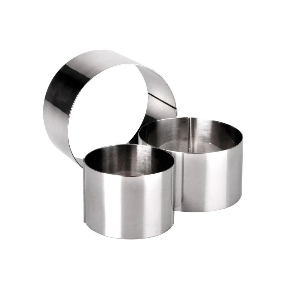 12 PZ STAMPO STAMPINI FORMA PER DOLCI PASTA ANELLO CIRCOLARE 6 X 6 CM CUCINARE - TrAdE Shop Traesio