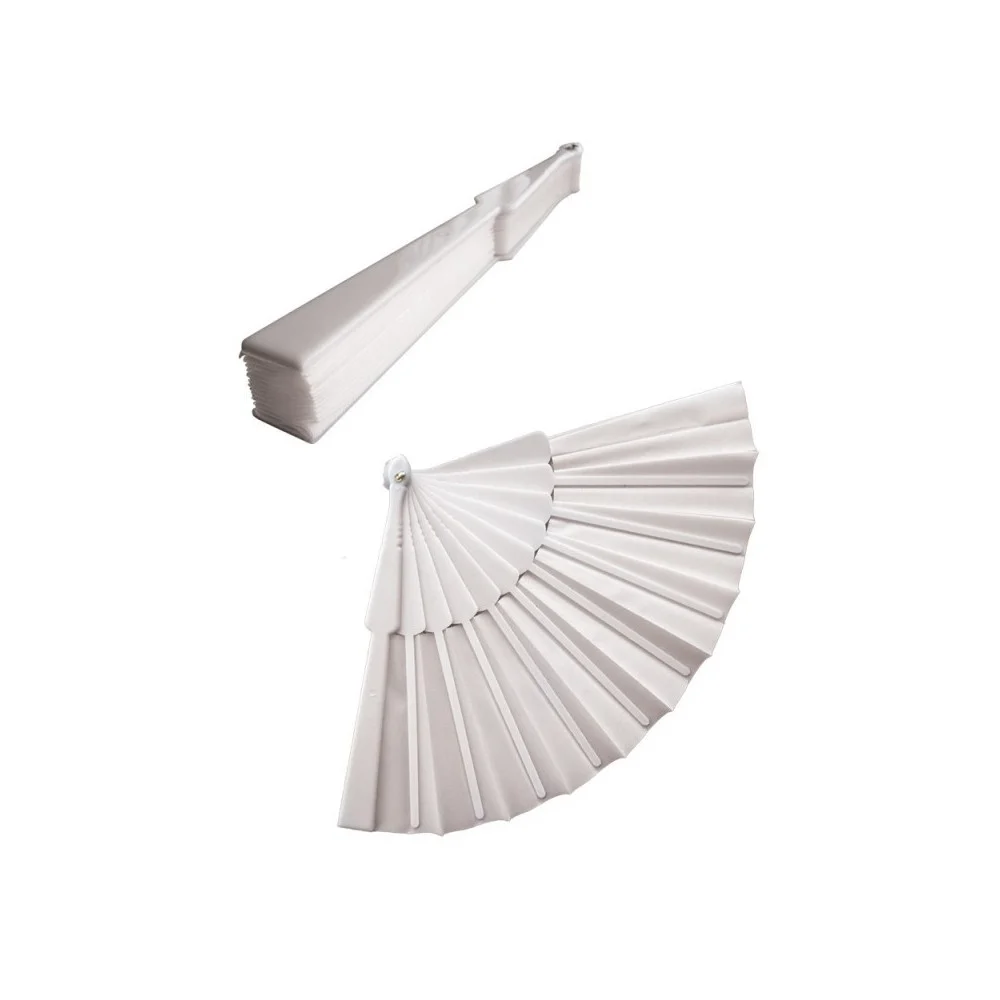 12 VENTAGLI VENTAGLIO BIANCO SEGNAPOSTO RICEVIMENTO MATRIMONIO SPOSI WEDDING - TrAdE Shop Traesio