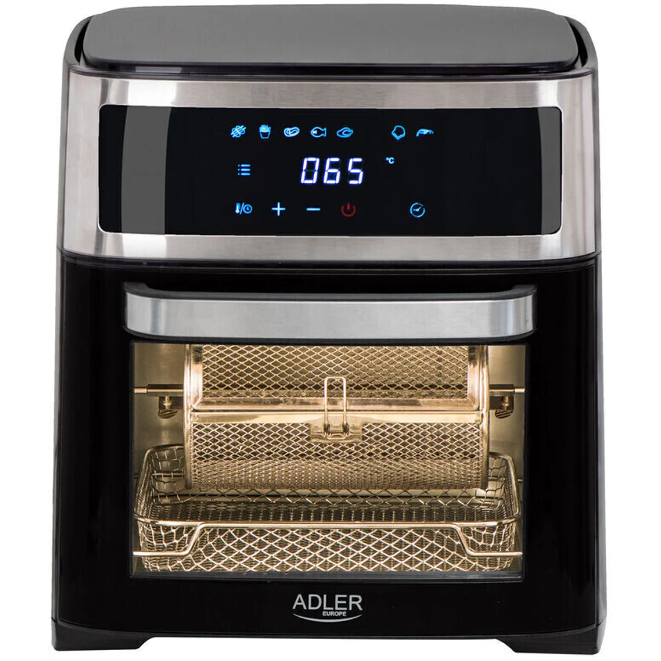 Adler AD 6309 Friggitrice Ad Aria, Potenza 2.500 Watt, Nero - Friggitrici