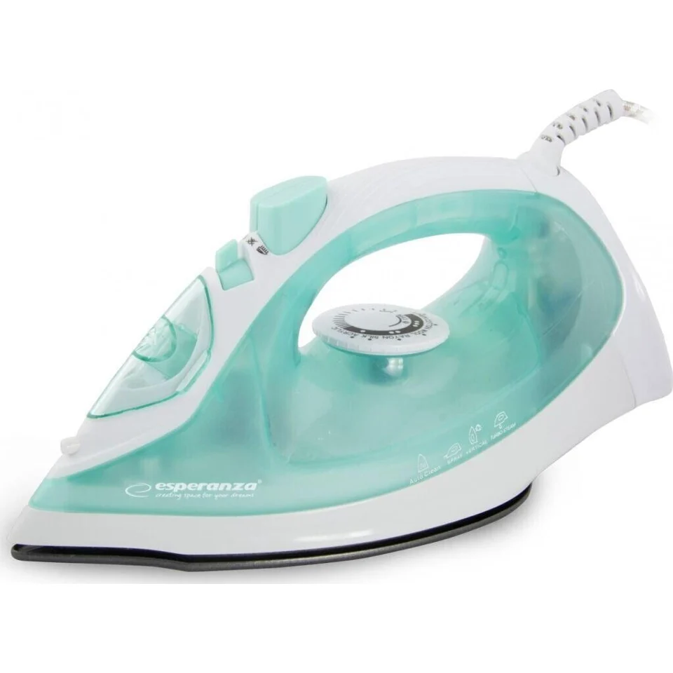 Esperanza Silk 2200W Iron Turquoise Ferro A Vapore, Turchese - Senza categoria
