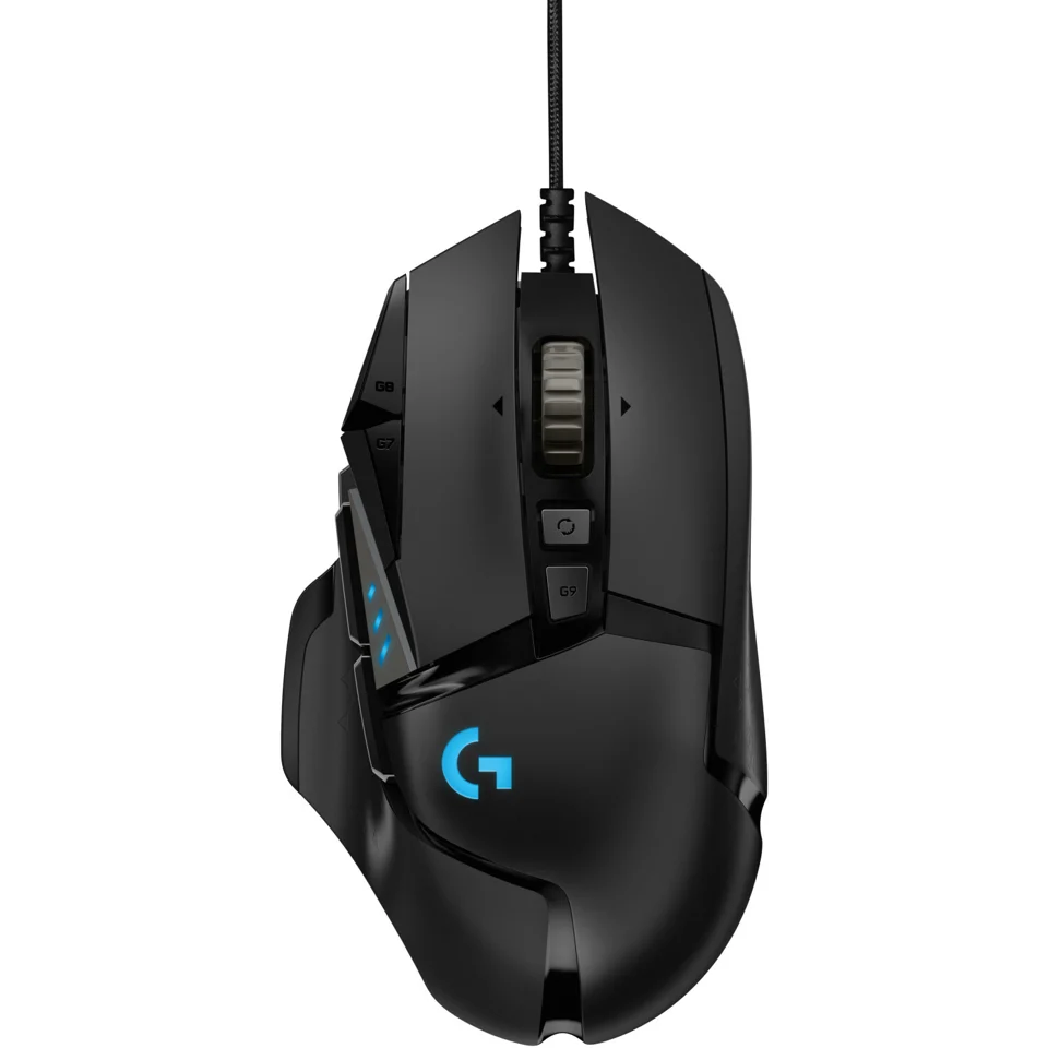 Logitech G502 Hero Black Mouse Gaming, Nero - Mouse, trackball e touchpad