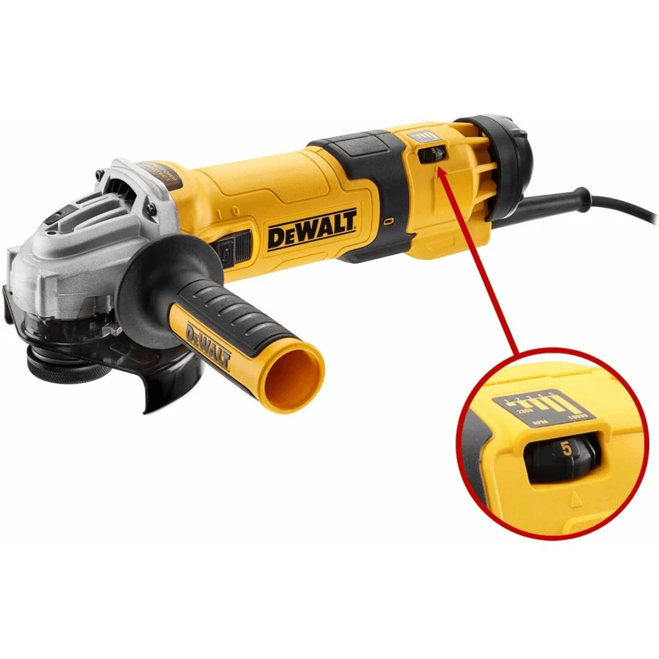 DeWalt DWE4257 Smerigliatrice Angolare, Potenza 1.500 Watt - Levigatrici