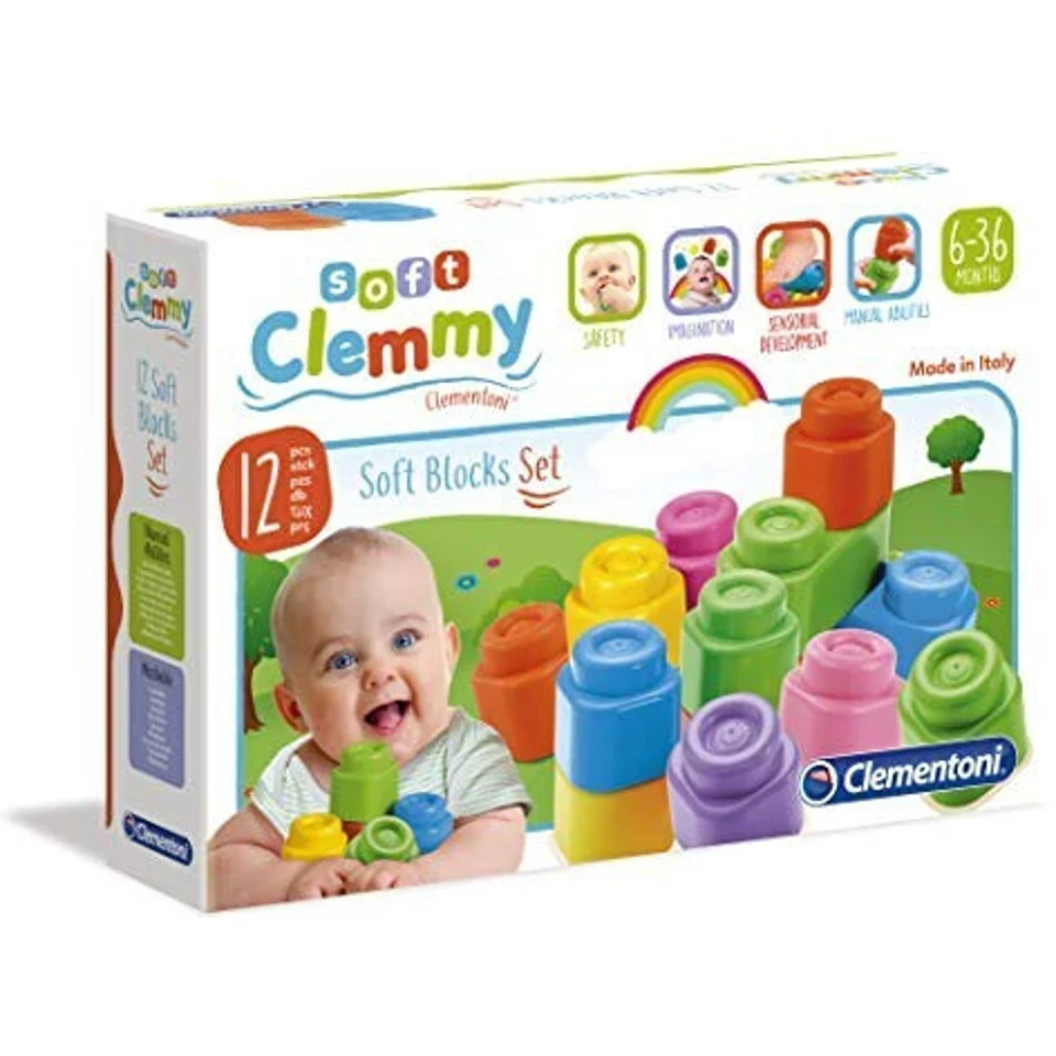 Clementoni Soft Clemmy Confezone 12 Mattoncini Kit Di Costruzioni In Plastica - Altro costruzioni