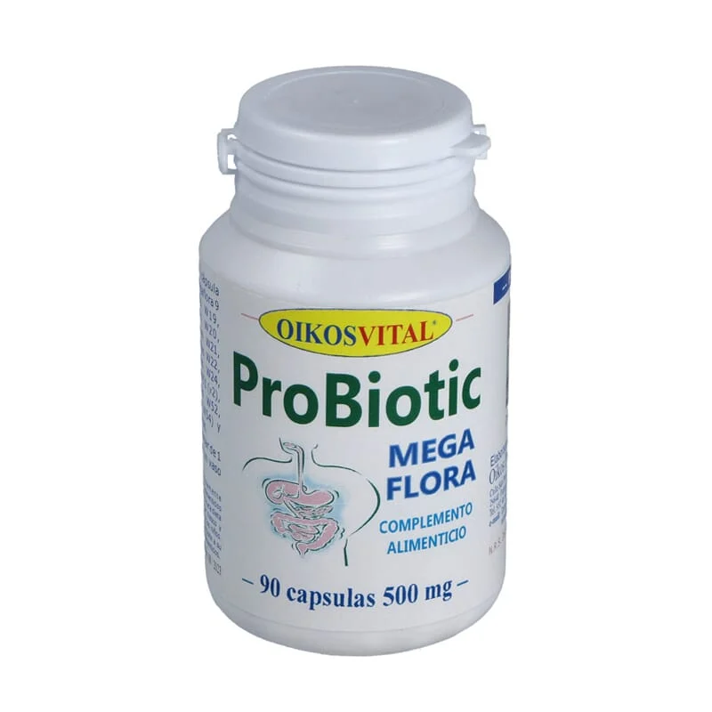 Probiotic Megaflora 500 mg 90 Caps - Oikos