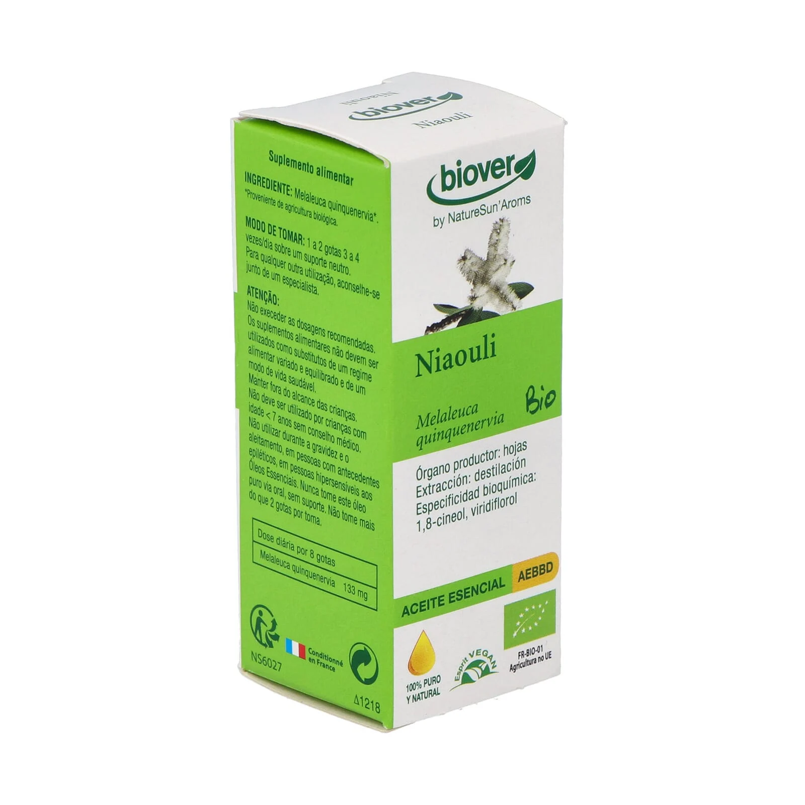 Olio Essenziale Melaleuca Quinquenervia Bio 10 ml - Biover