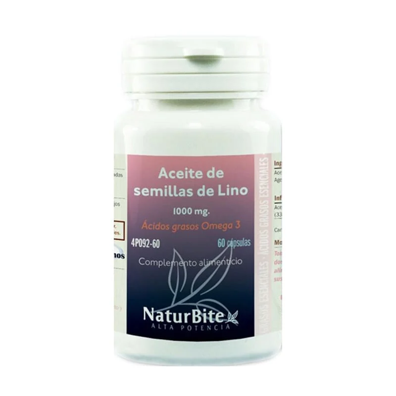 Olio Semi di Lino 1000 mg 60 Caps - Naturbite
