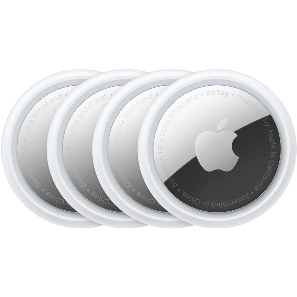 Apple AirTag 4 Pack Bianco - Caricabatterie e dock