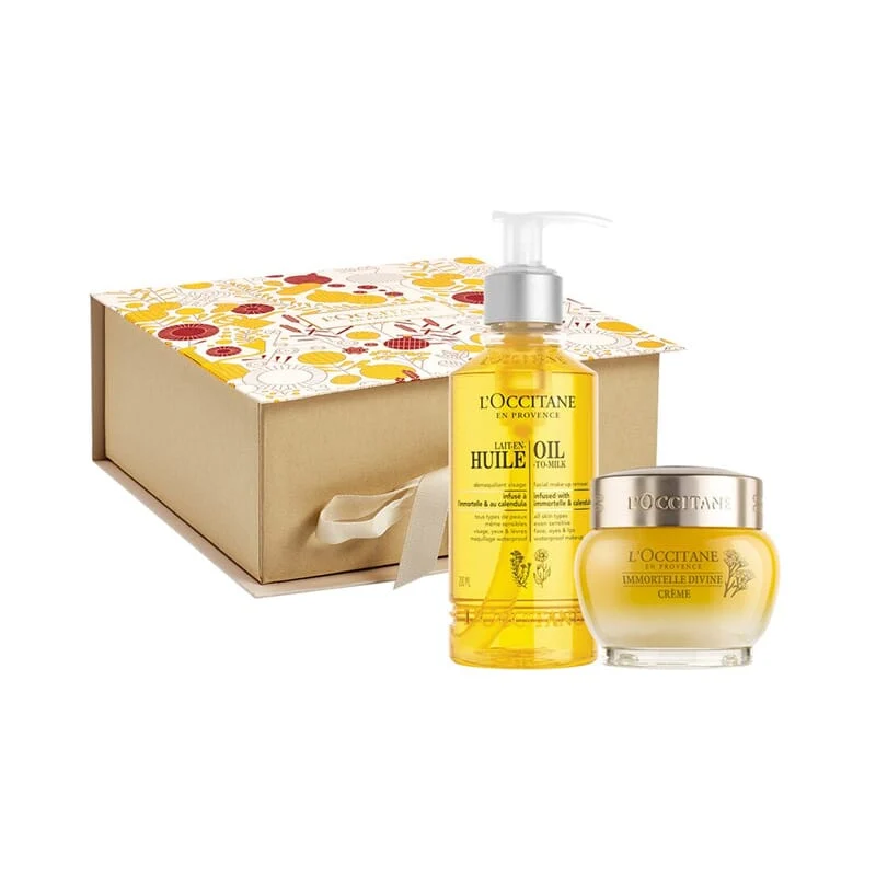 Immortelle Divine Set Crema 50 ml + Detergente 200 ml - L´occitane