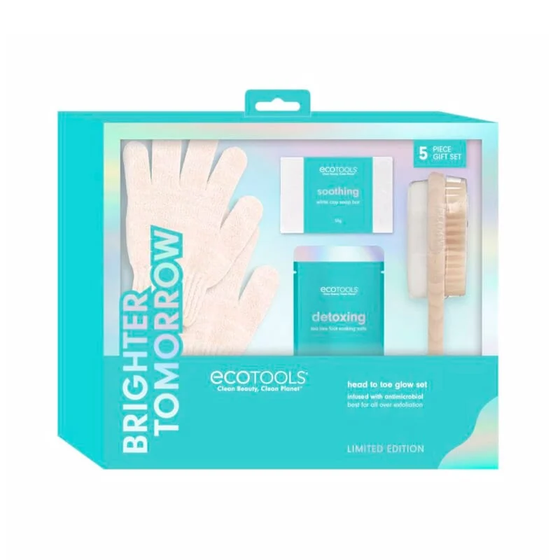 Brighter Tomorrow Glow Head To Toe Set 4 Unità - Ecotools