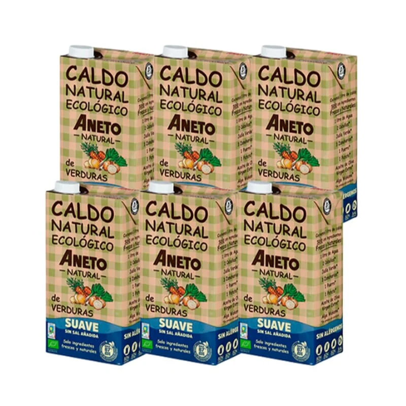 Brodo Vegetale Delicato Biologico Naturale 6 Unità 1 L - Aneto