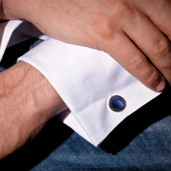 Lucille, gemelli in vetro e argento - Blueside Emotional Design