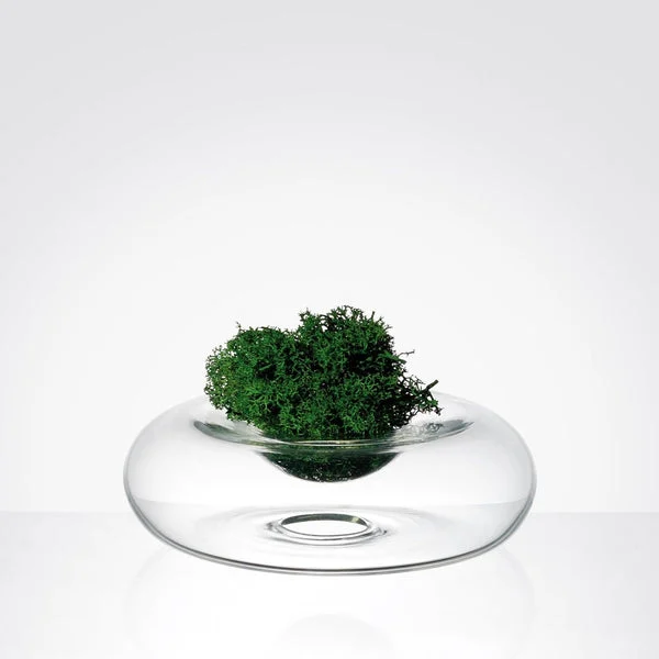Cino, vaso basso in vetro reversibile - Blueside Emotional Design