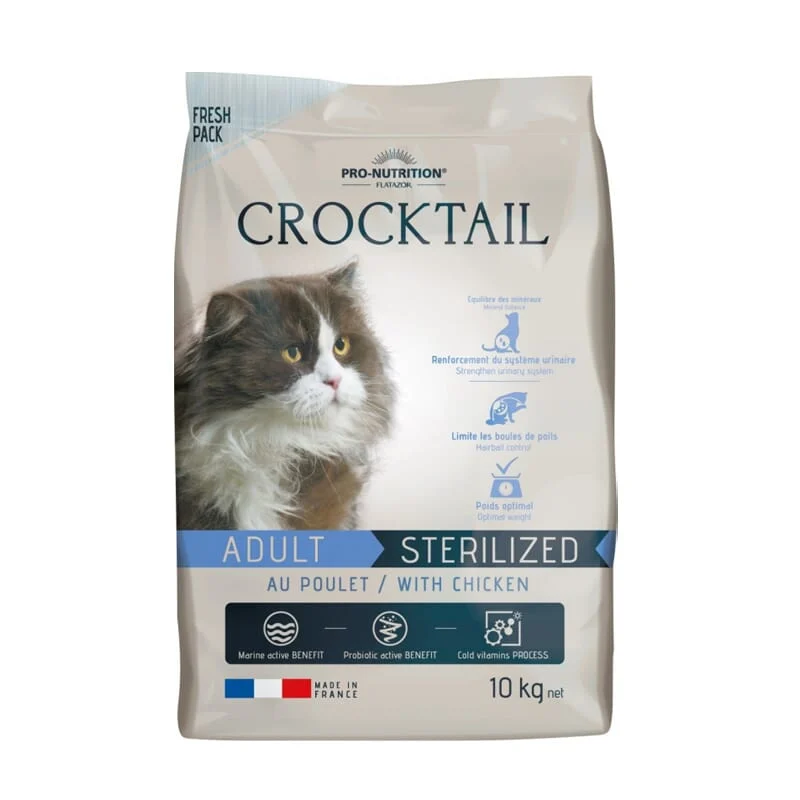 Crocktail Cat Adult Sterilized Pollo 10 Kg - Flatazor