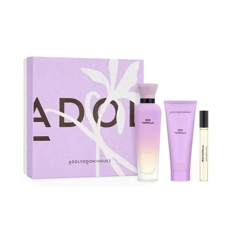 Iris Vaniglia EDP 75 ml + EDP 10 ml + Lozione Corpo 75 ml Lotto - Adolfo Dominguez