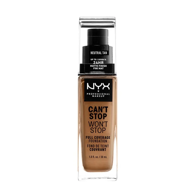 Can't Stop Won't Stop Full Coverage Foundation #Neutral Tan - NYX