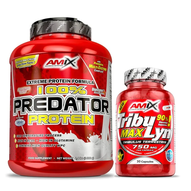Pack Regalo Predator Protein 2 kg + Tribulyn 30 Capsule - Amix Nutrition