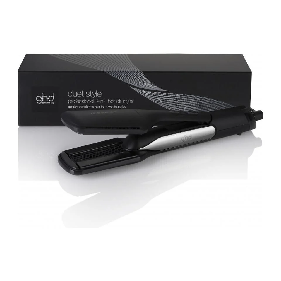 Ghd Duet Style 2-in-1 Hot Air Styler Dryer Black Piastra Per Capelli Professionale Nero
