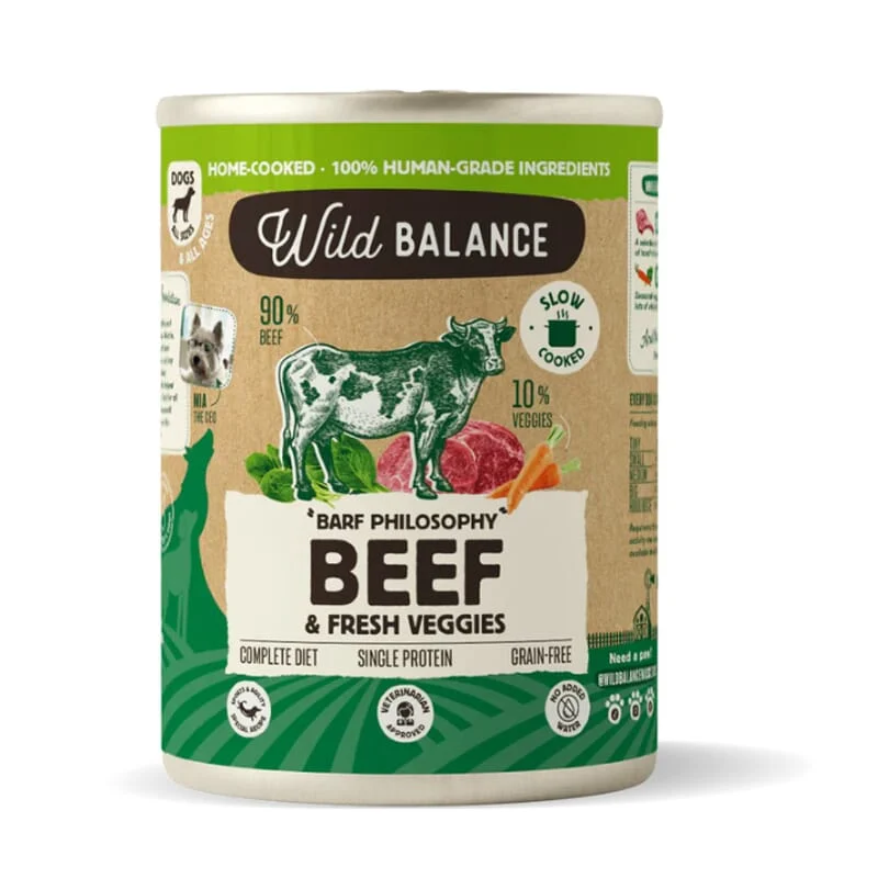 Menu Completo di Manzo per Cani 15 Unità 400g - Wild Balance